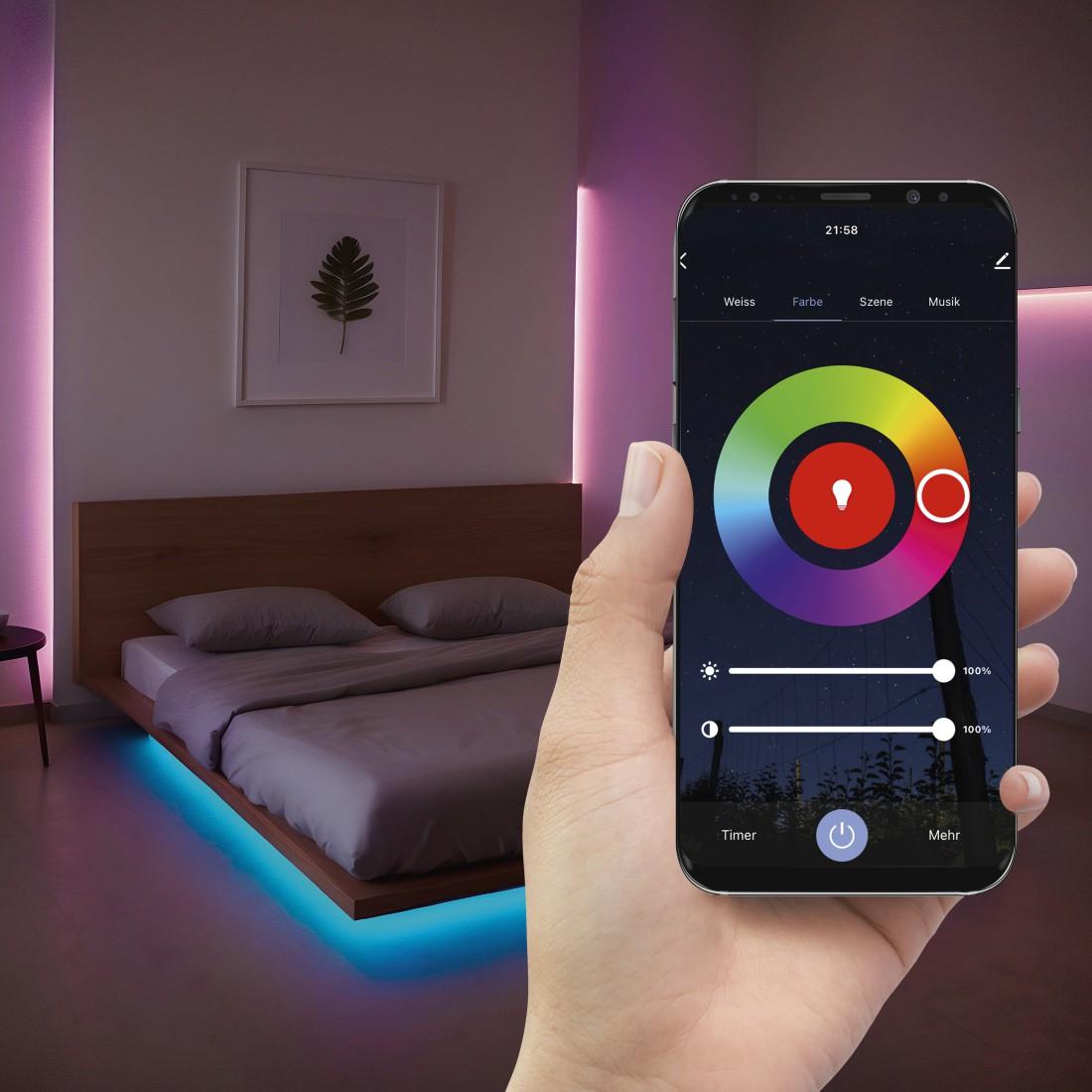 HAMA Νεον LED ταινία, RGB, WLAN, εξωτερική IP44, Music Mode, 5 μ
