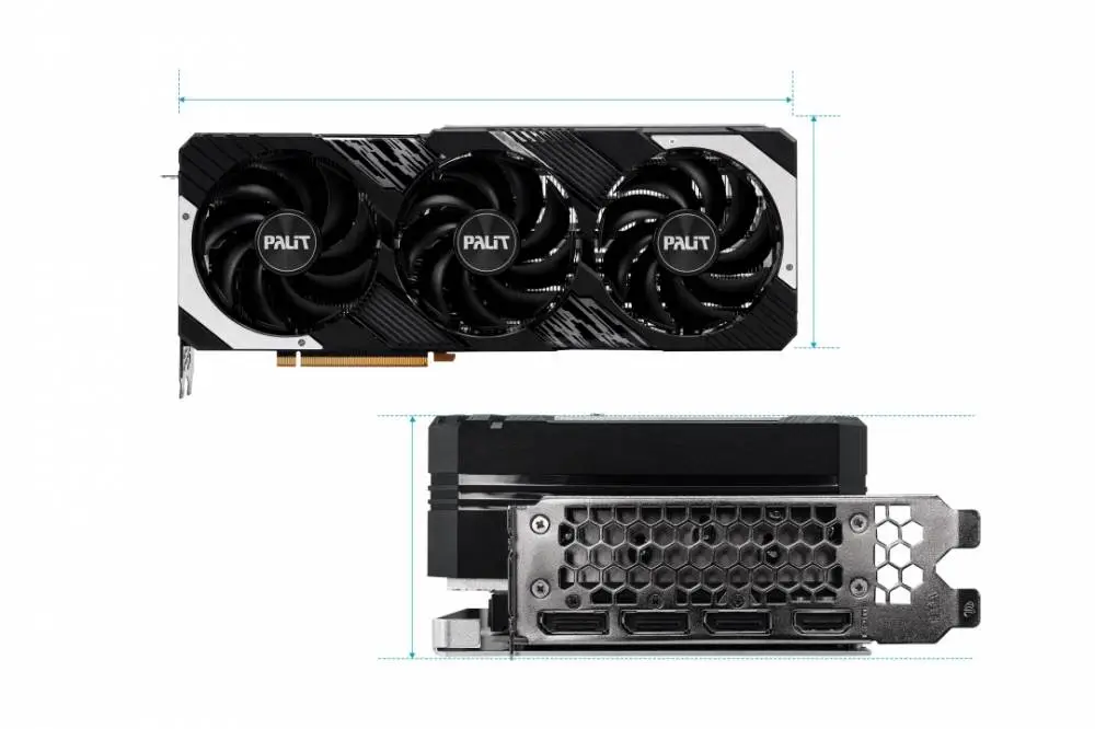 Видео карта Palit GeForce RTX 4080 SUPER GamingPro 16GB - NED408S019T2-1032A
