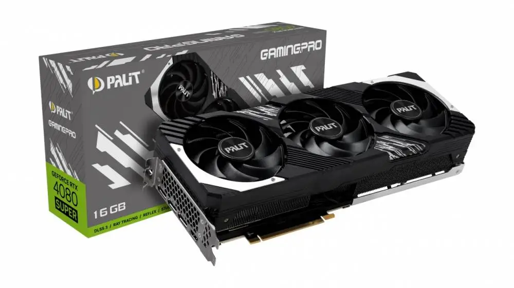 Видео карта Palit GeForce RTX 4080 SUPER GamingPro 16GB - NED408S019T2-1032A