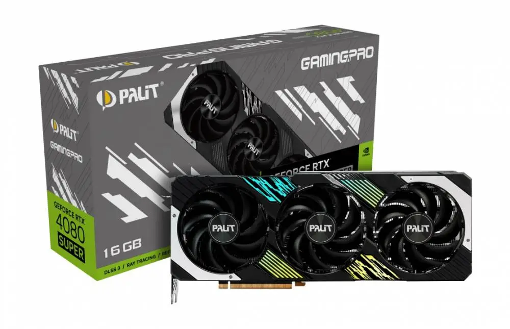 Видео карта Palit GeForce RTX 4080 SUPER GamingPro 16GB - NED408S019T2-1032A