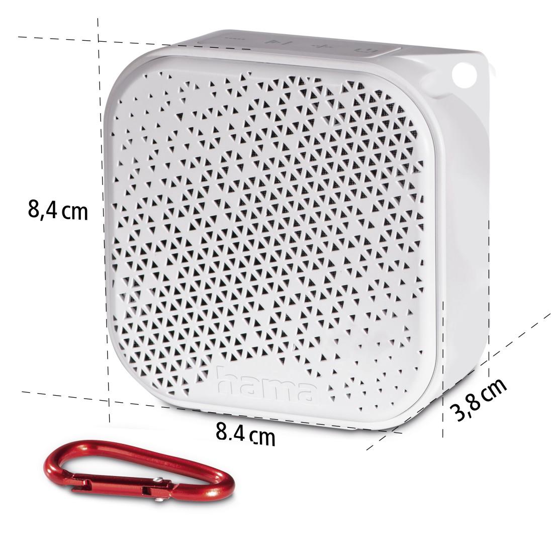 HAMA Блутут мобилна колонка "Pocket 3.0", Waterproof. 3.5W, бяла