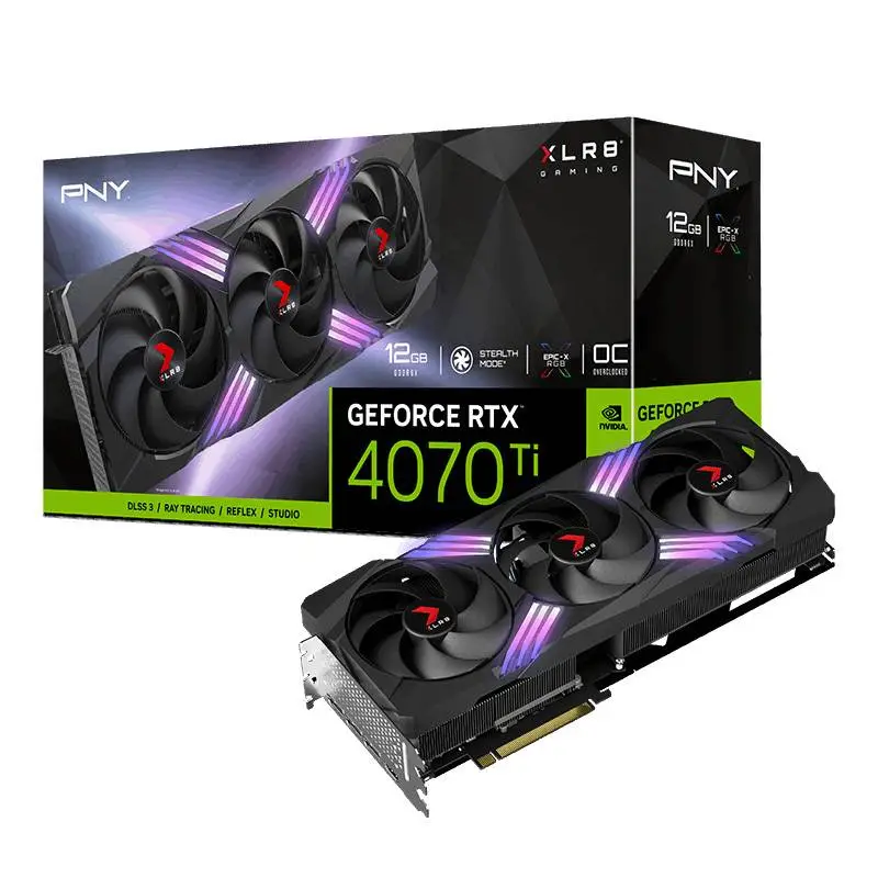 Видео карта PNY GeForce RTX 4070 Ti SUPER 16GB XLR8 Gaming VERTO EPIC-X RGB OC GDDR6X