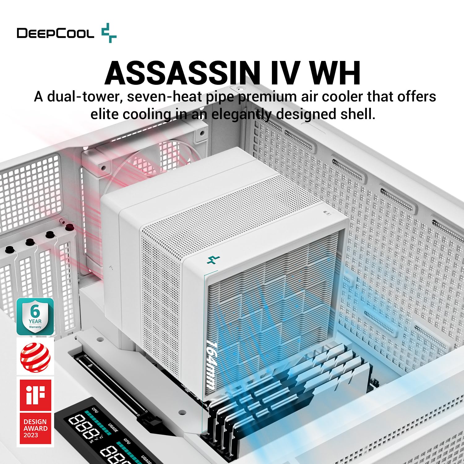 Охладител за процесор DeepCool ASSASSIN IV White CPU Cooler