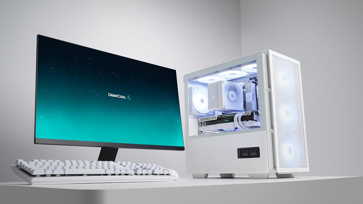 Охладител за процесор DeepCool AK500S DIGITAL WH ARGB