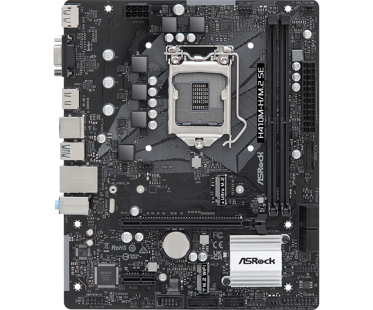 Дънна платка ASROCK H410M-H/M.2 SE LGA1200