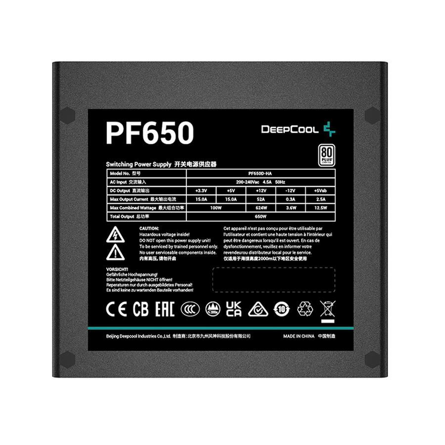 Захранване Deepcool PF650 (650W) 80 Plus PSU