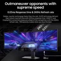 Монитор SAMSUNG Odyssey G93SC LS49CG934SUXEN, 49", QD-OLED, DQHD 5120x1440, 240Hz, 0.03ms, HDR, AMD FreeSync Premium