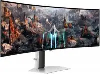 Монитор SAMSUNG Odyssey G93SC LS49CG934SUXEN, 49", QD-OLED, DQHD 5120x1440, 240Hz, 0.03ms, HDR, AMD FreeSync Premium