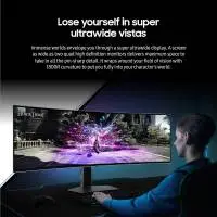 Монитор SAMSUNG Odyssey G93SC LS49CG934SUXEN, 49", QD-OLED, DQHD 5120x1440, 240Hz, 0.03ms, HDR, AMD FreeSync Premium