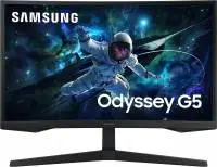 Монитор SAMSUNG Odyssey G55C LS27CG552EUXEN, 27", VA Cuved, WQHD 2560x1440, 165Hz, 1ms, HDR10, AMD FreeSync, HDMI, DP