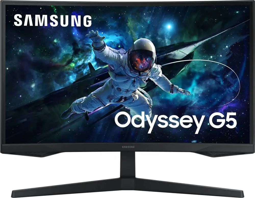 Монитор SAMSUNG Odyssey G55C LS27CG552EUXEN, 27", VA Cuved, WQHD 2560x1440, 165Hz, 1ms, HDR10, AMD FreeSync, HDMI, DP