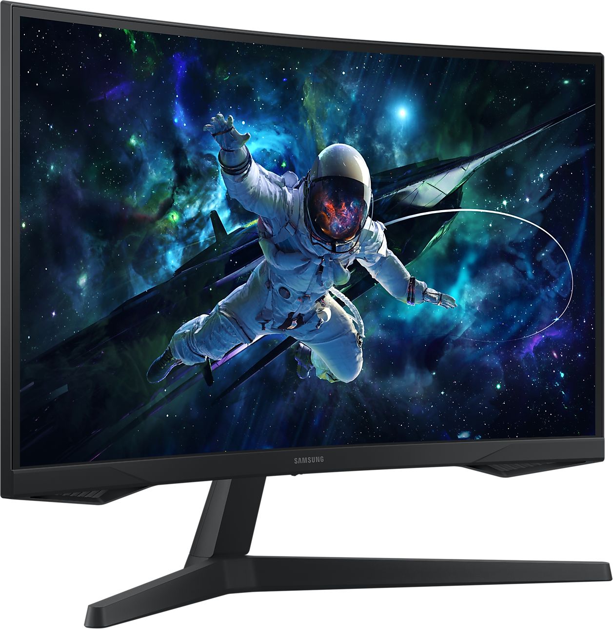 Монитор SAMSUNG Odyssey G55C LS27CG552EUXEN, 27", VA Cuved, WQHD 2560x1440, 165Hz, 1ms, HDR10, AMD FreeSync, HDMI, DP