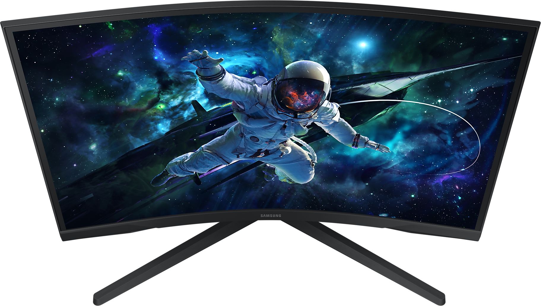 Монитор SAMSUNG Odyssey G55C LS27CG552EUXEN, 27", VA Cuved, WQHD 2560x1440, 165Hz, 1ms, HDR10, AMD FreeSync, HDMI, DP
