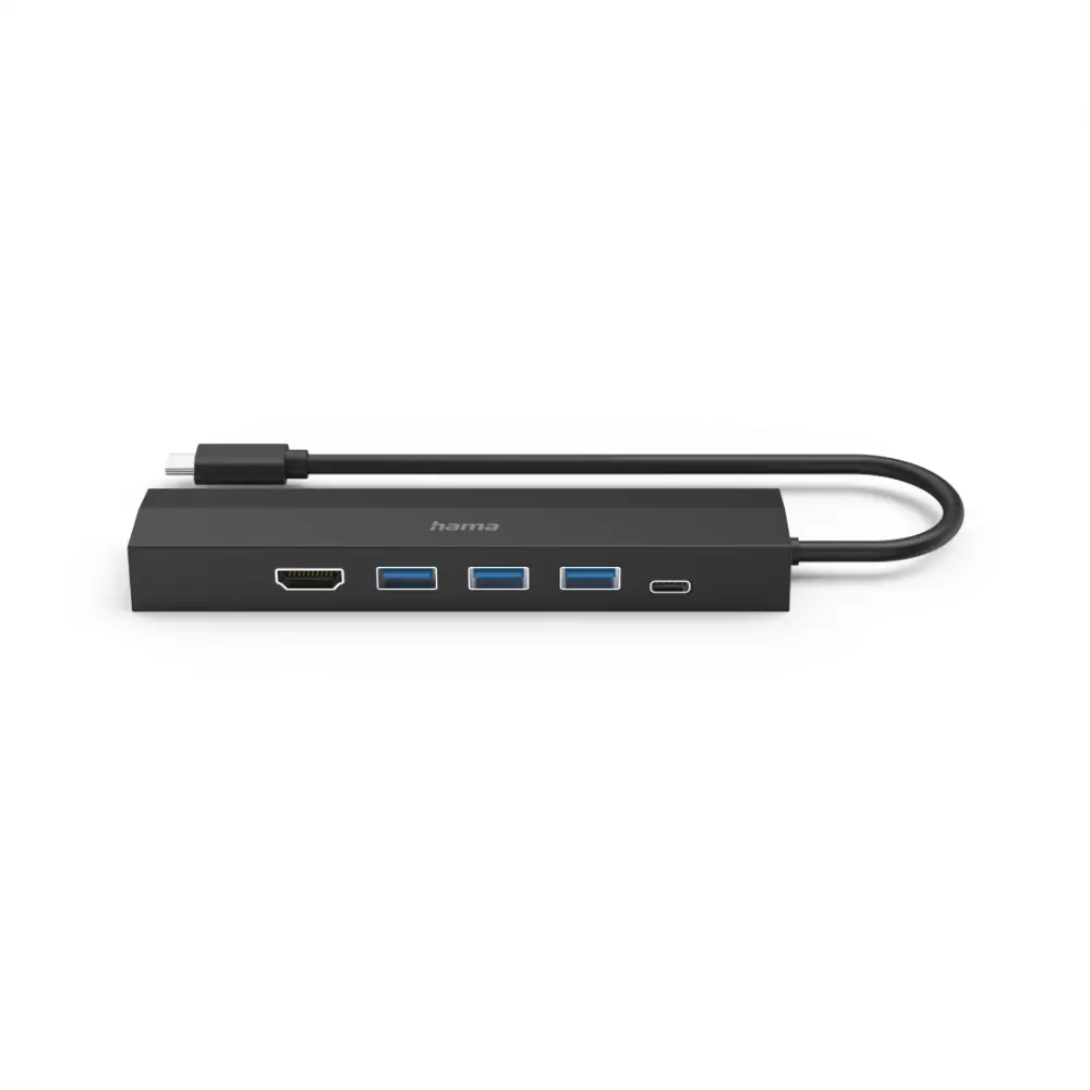 HAMA USB-C хъб, мултипорт, 6 порта, 3 x USB-A, USB-C, HDMI&trade;, LAN/Ethernet