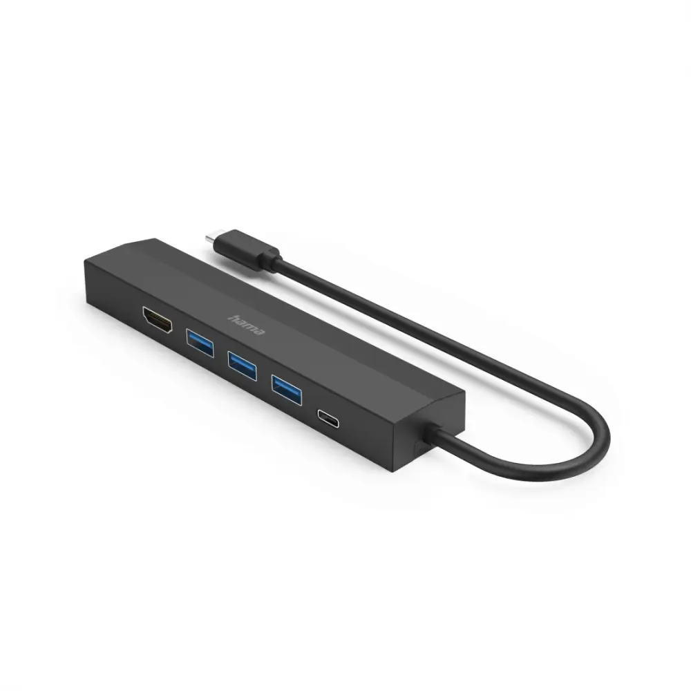 HAMA USB-C хъб, мултипорт, 6 порта, 3 x USB-A, USB-C, HDMI&trade;, LAN/Ethernet