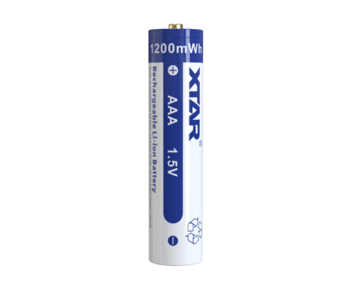Batería recargable LiIon 10440 AAA R03 1,5V 800mAh 4 uds. en caja de PVC XTAR