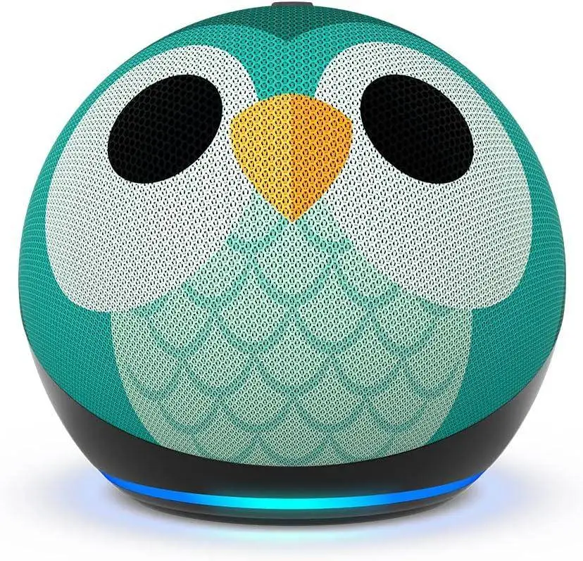 Преносима смарт тонколона Amazon Echo Dot Kids, Гласов асистент, Alexa, Сова
