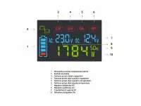 Инвертор PRO  GREEN CELL, 12/220V, DC/AC, 2000W/4000W, INVGCP2000LCD  LCD Чиста синусоида