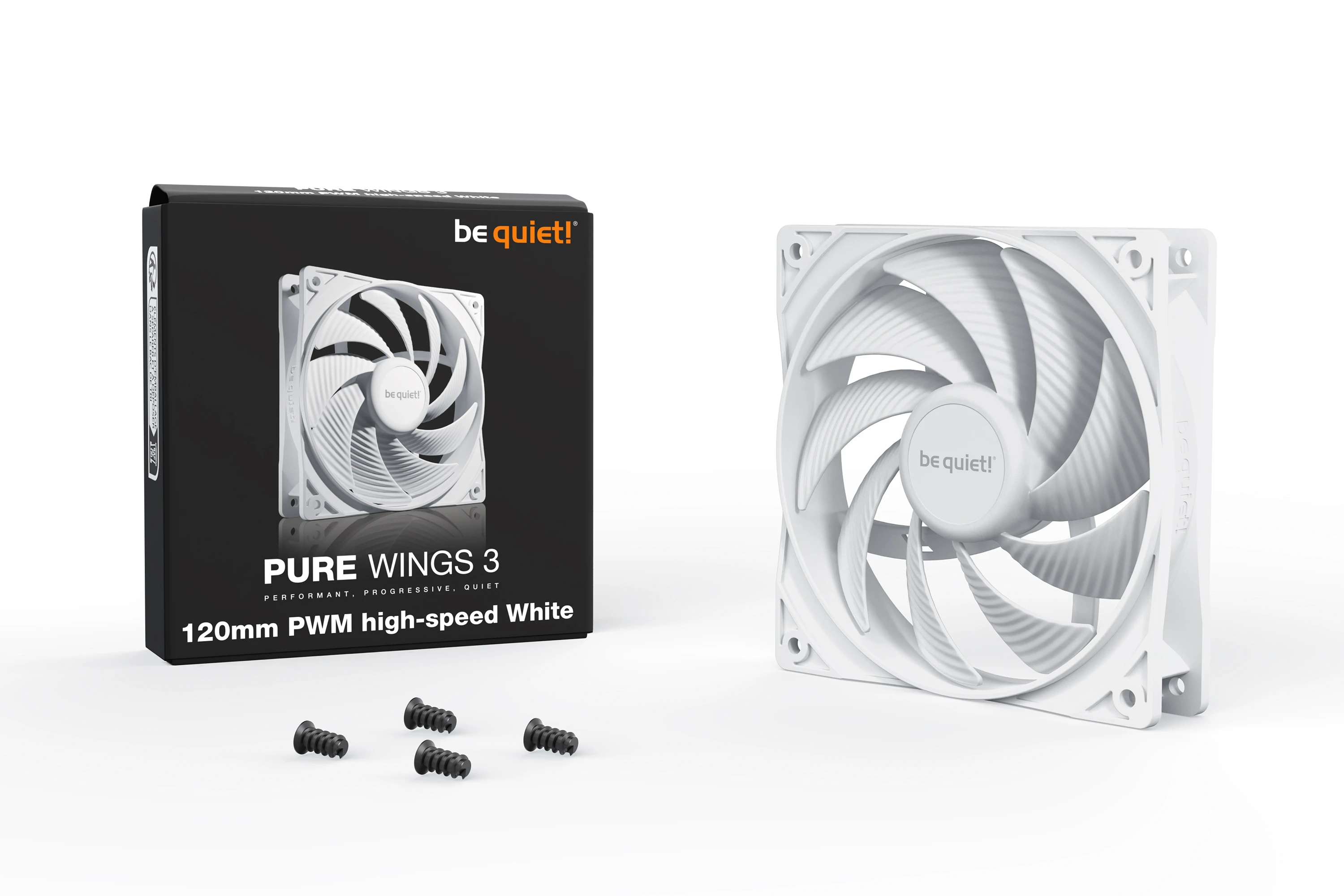 Вентилатор be quiet! Pure Wings 3 120mm PWM high-speed White - BL111