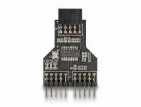 Хъб Delock USB 2.0 9-Pin жеснко към Две 9-Pin мъжко