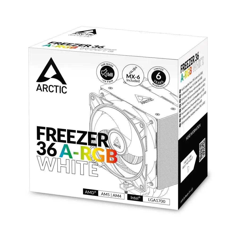 Refroidisseur de processeur Arctic Freezer 36 A-RGB White - ACFRE00125A