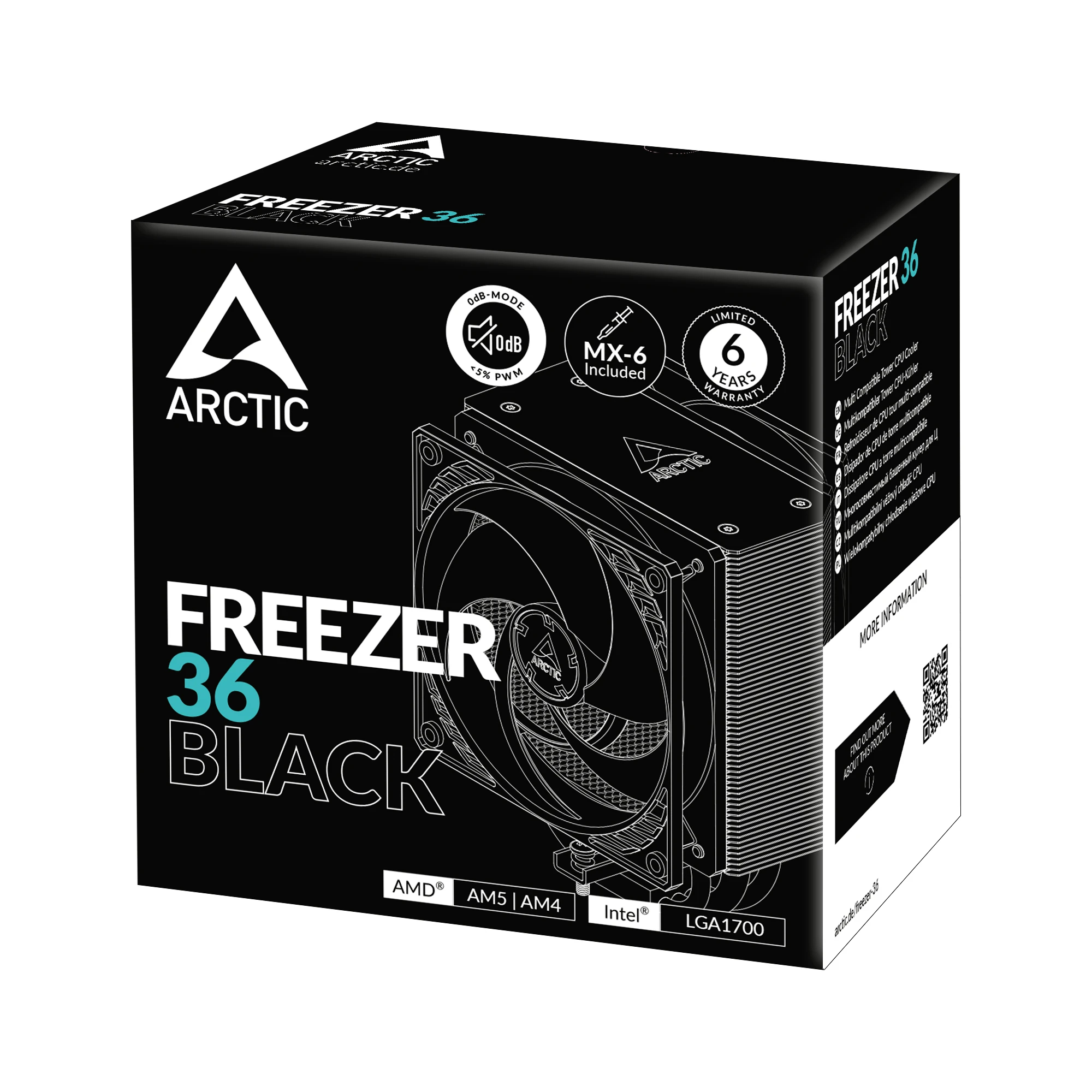 Кулер для процессора Arctic Freezer 36 Black - ACFRE00123A