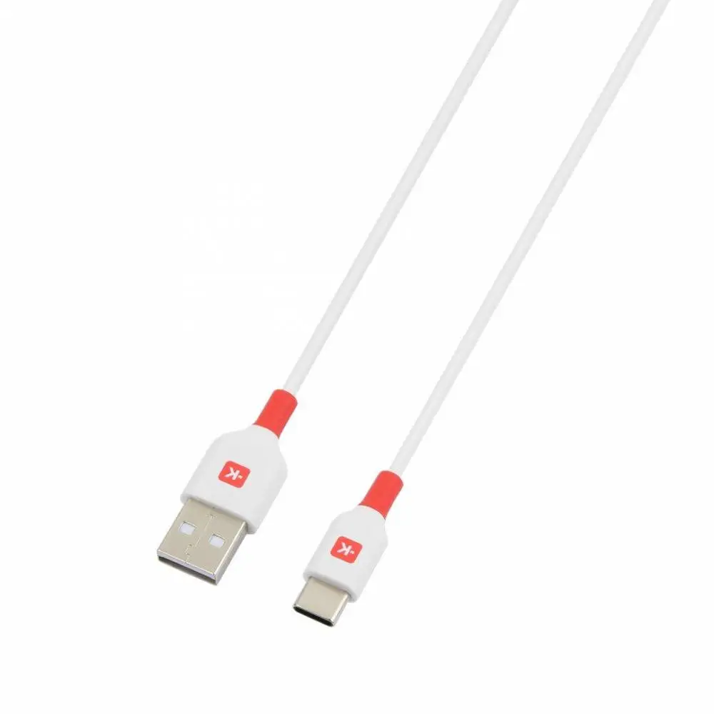 Кабел Skross, USB-C - USB-A 2.0 мъжко, 1.2м, Бял