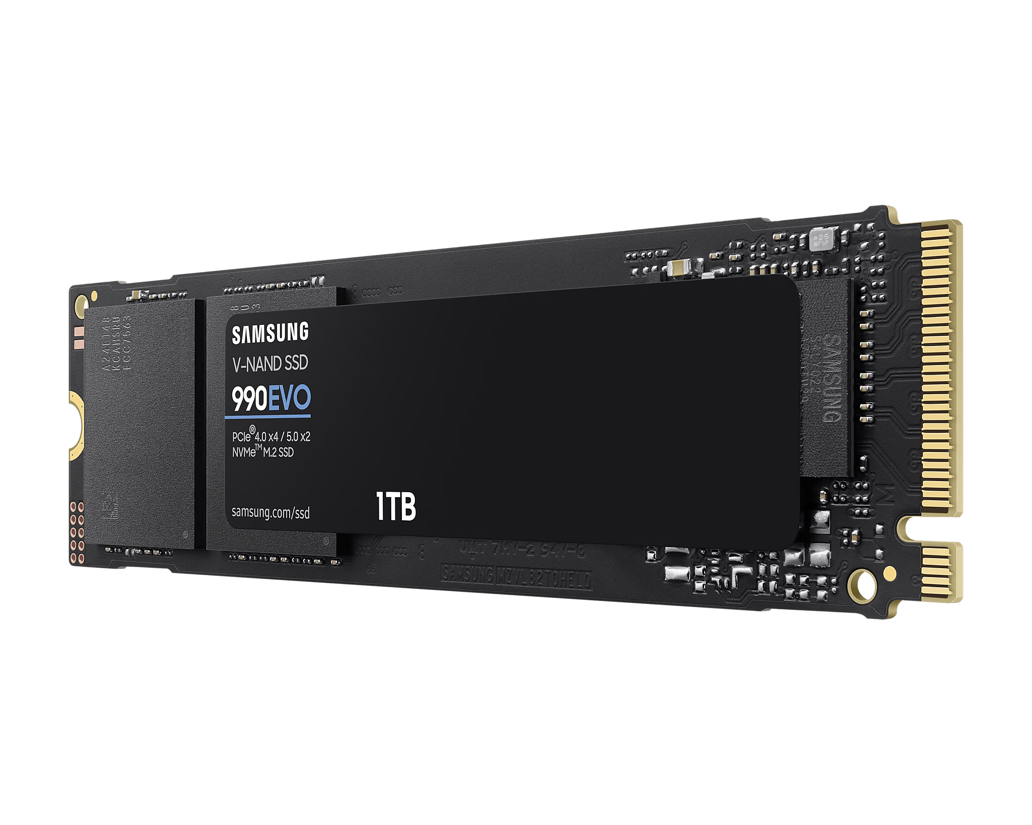 Диск SSD SAMSUNG 990 EVO 1TB M.2 2280 NVMe PCIe 4.0 x4 / 5.0 x2 - MZ-V9E1T0BW 