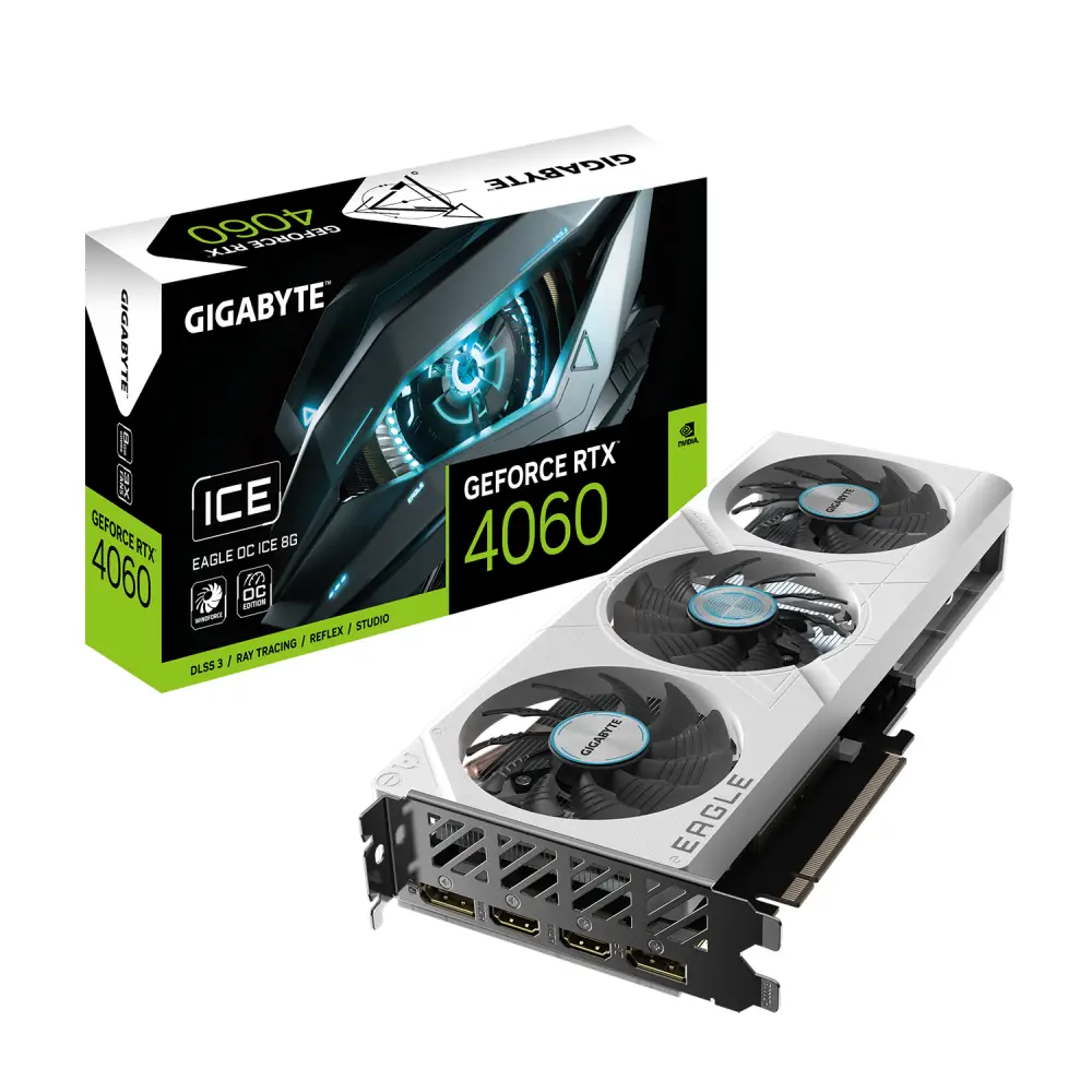 Видео карта Gigabyte GeForce RTX 4060 EAGLE OC ICE 8GB GDDR6