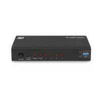 HDMI Сплитер ACT AC7831, 1 вход 4 изхода., 4K, Черен