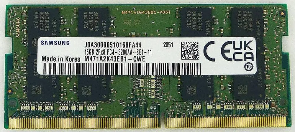 Памет Samsung 16GB DDR4 SODIMM 3200MHz 2Rx8 - M471A2K43EB1-CWE