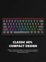 Геймърска механична клавиатура MARVO KG962G - RED switches, RGB