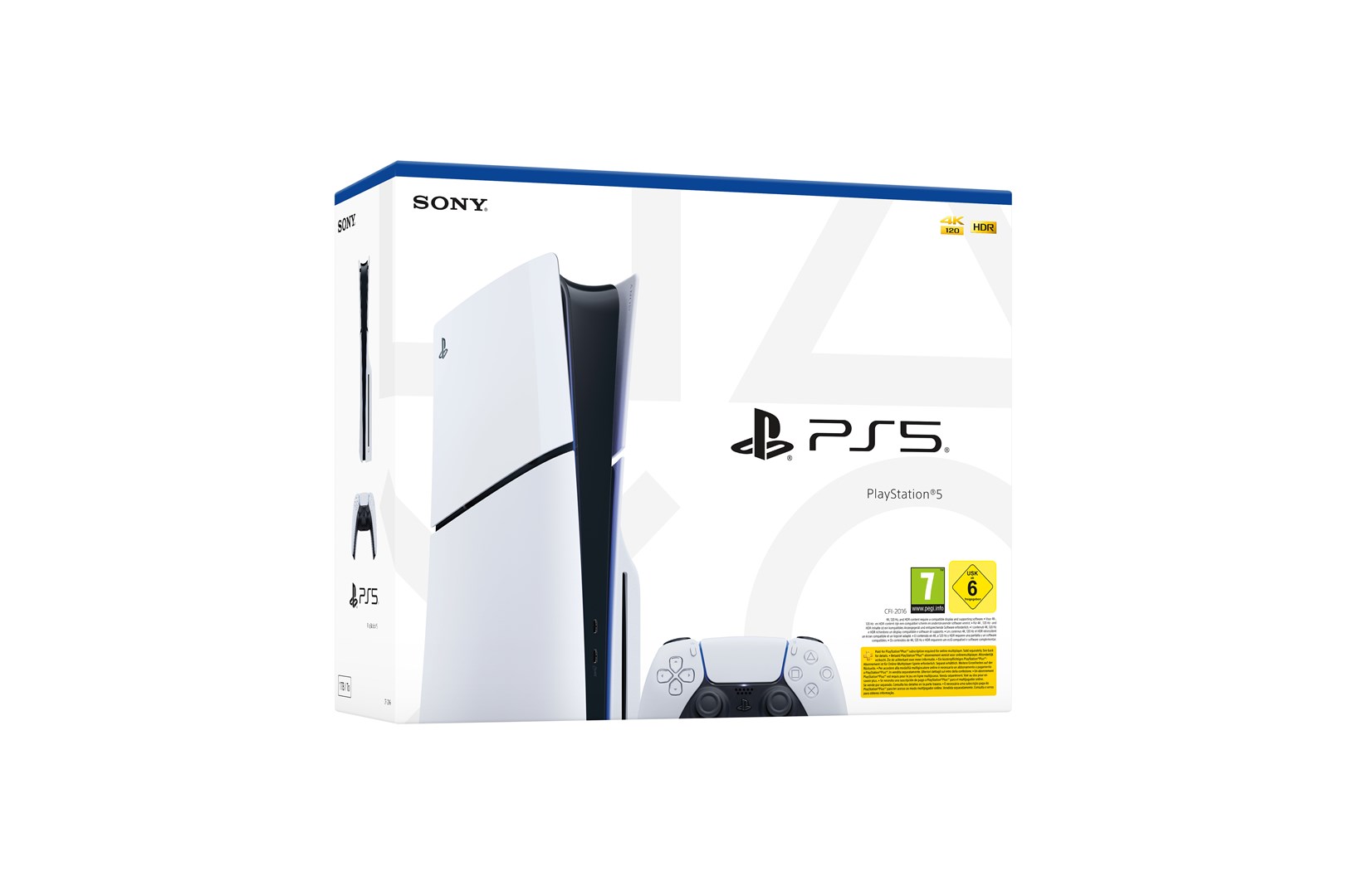 Конзола Sony PlayStation 5 Slim Disc Edition 1TB SSD Wi-Fi White