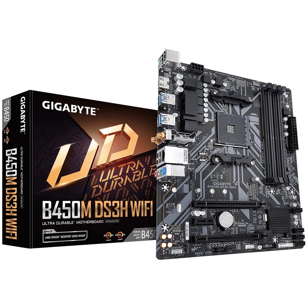 Дънна платка Gigabyte B450M DS3H WIFI AM4