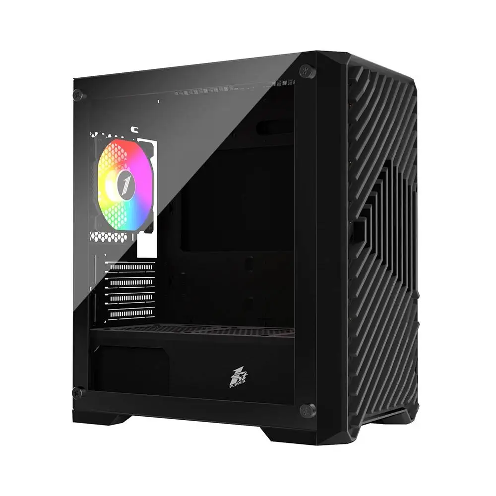 Кутия 1stPlayer TRILOBITE T5 Black Case mATX