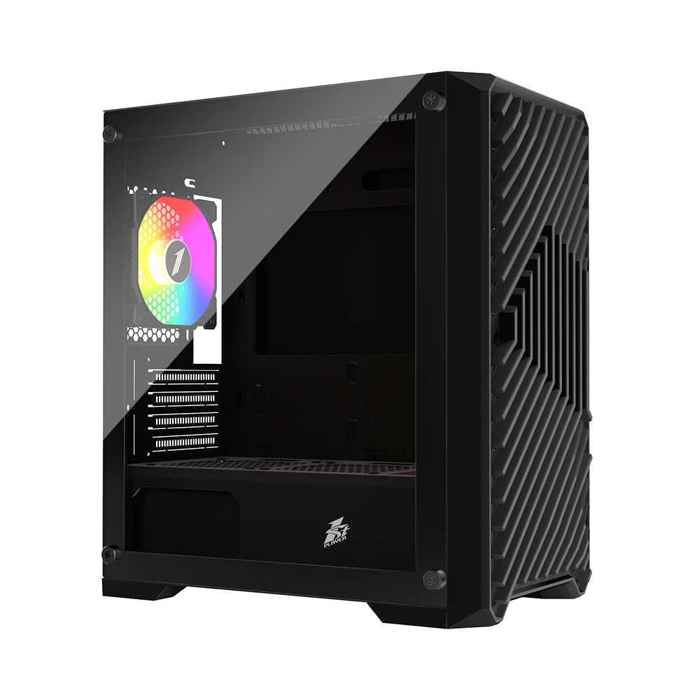 Кутия 1stPlayer TRILOBITE T5 Black Case mATX