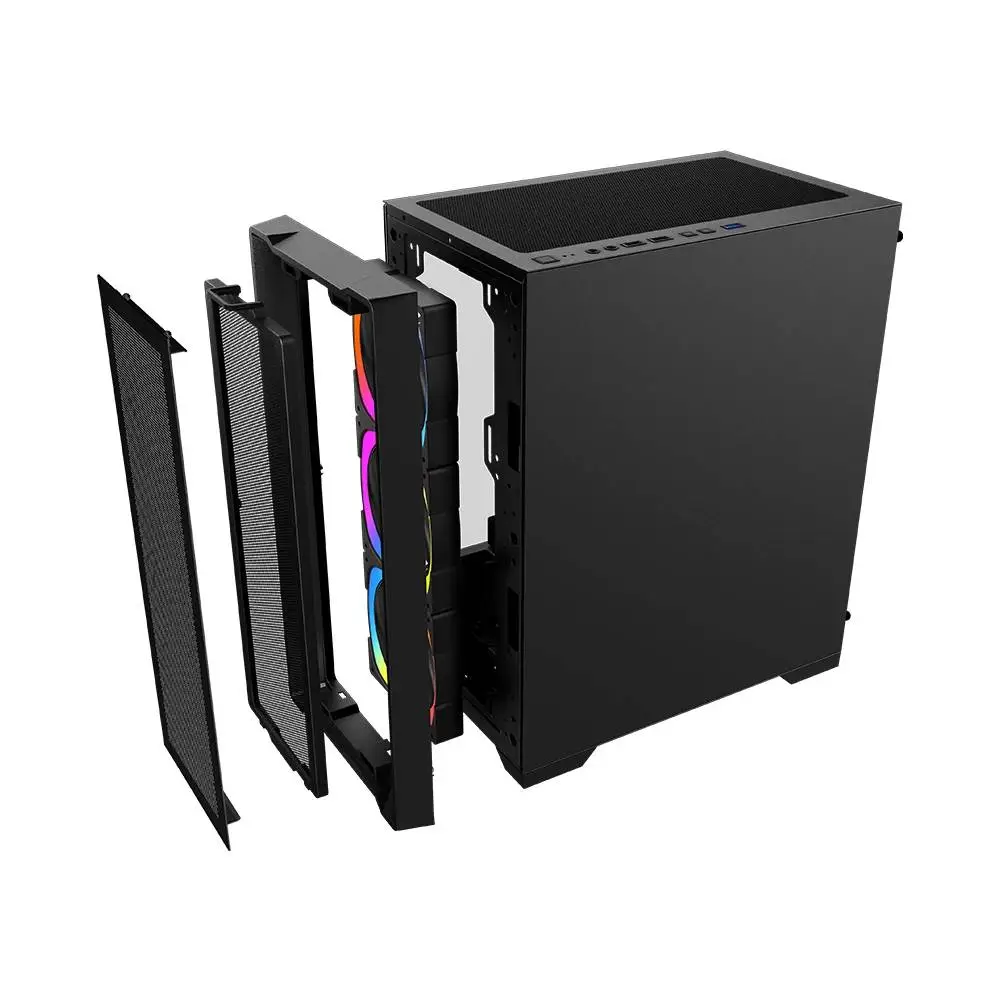 Кутия 1stPlayer TRILOBITE T4 Mesh Black Case mATX