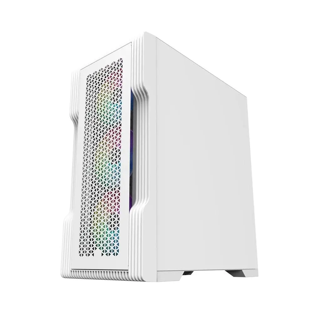 Кутия 1stPlayer TRILOBITE T3 Mesh White Case mATX