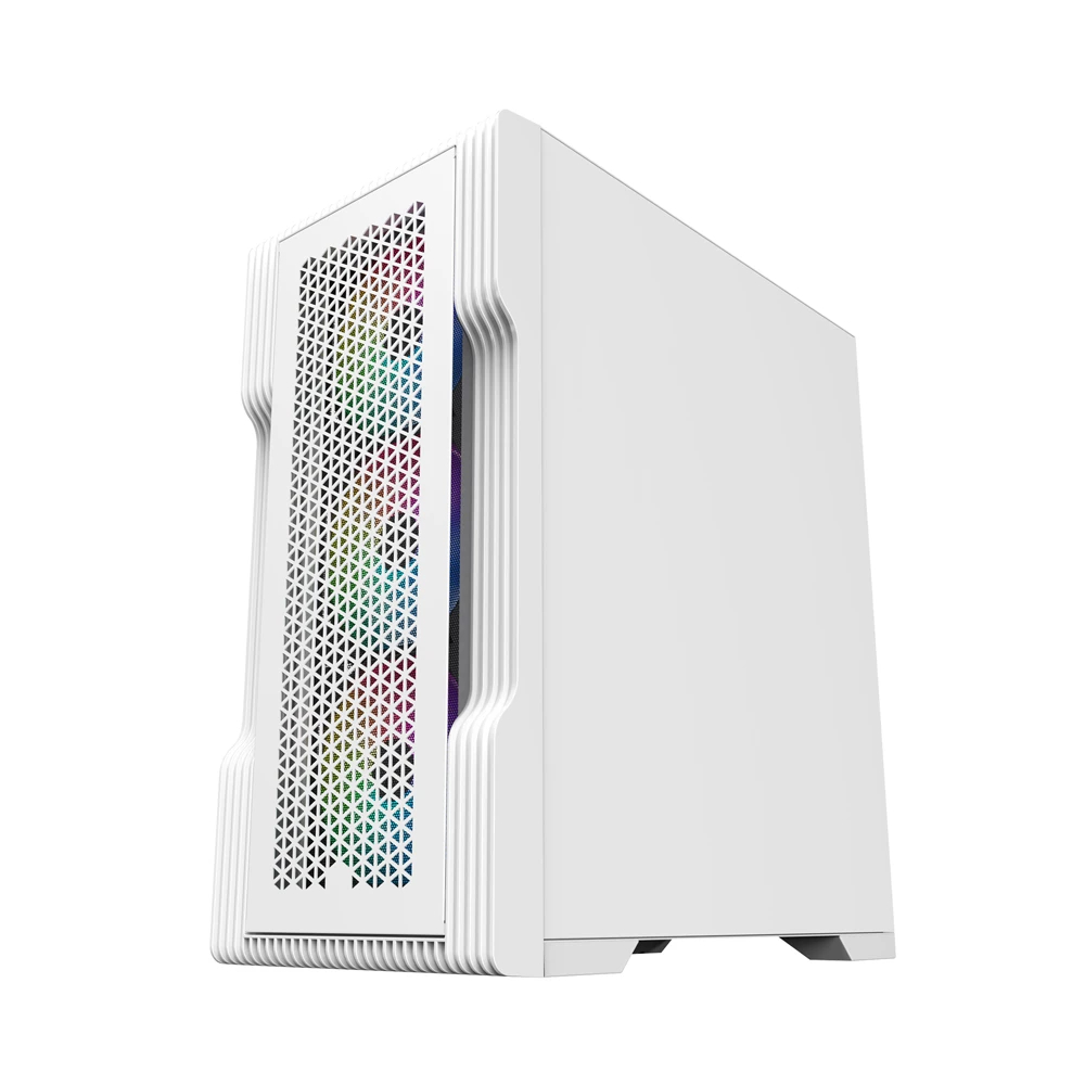 Кутия 1stPlayer TRILOBITE T3 Mesh White Case mATX  