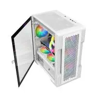 Кутия 1stPlayer TRILOBITE T3 Mesh White Case mATX  