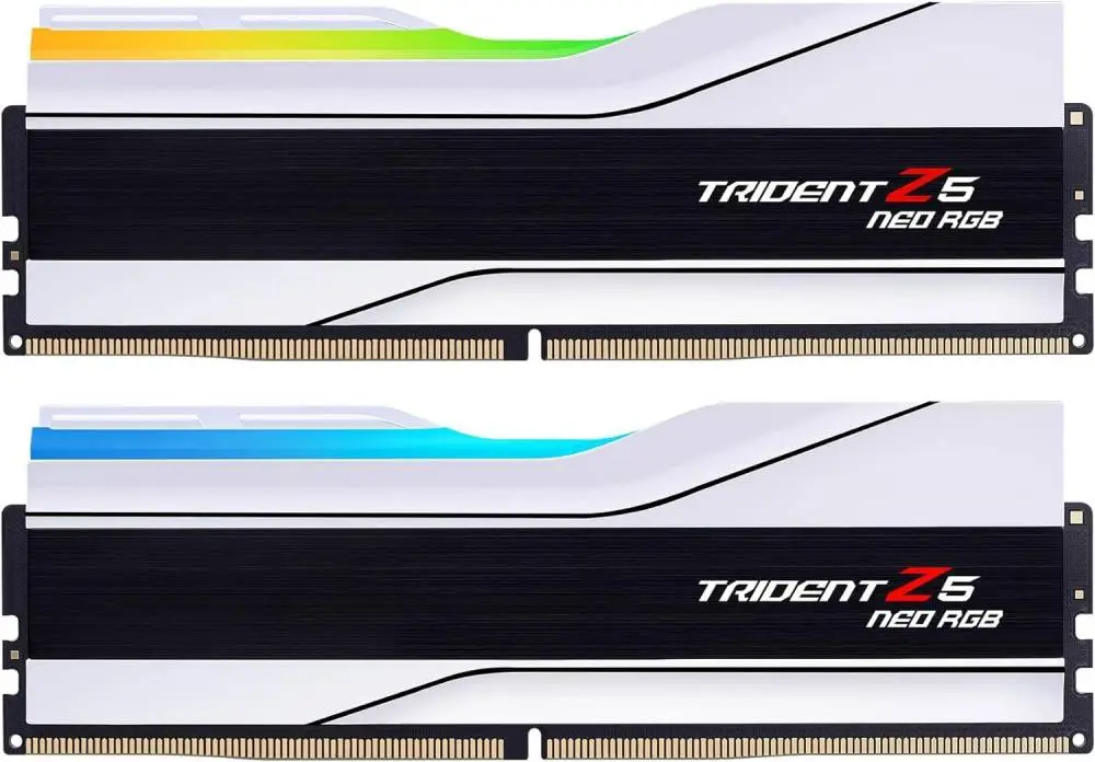 Памет G.SKILL Trident Z5 Neo RGB White 64GB (2x32GB) DDR5 6000MHz CL30 - F5-6000J3036G32GX2-TZ5NRW