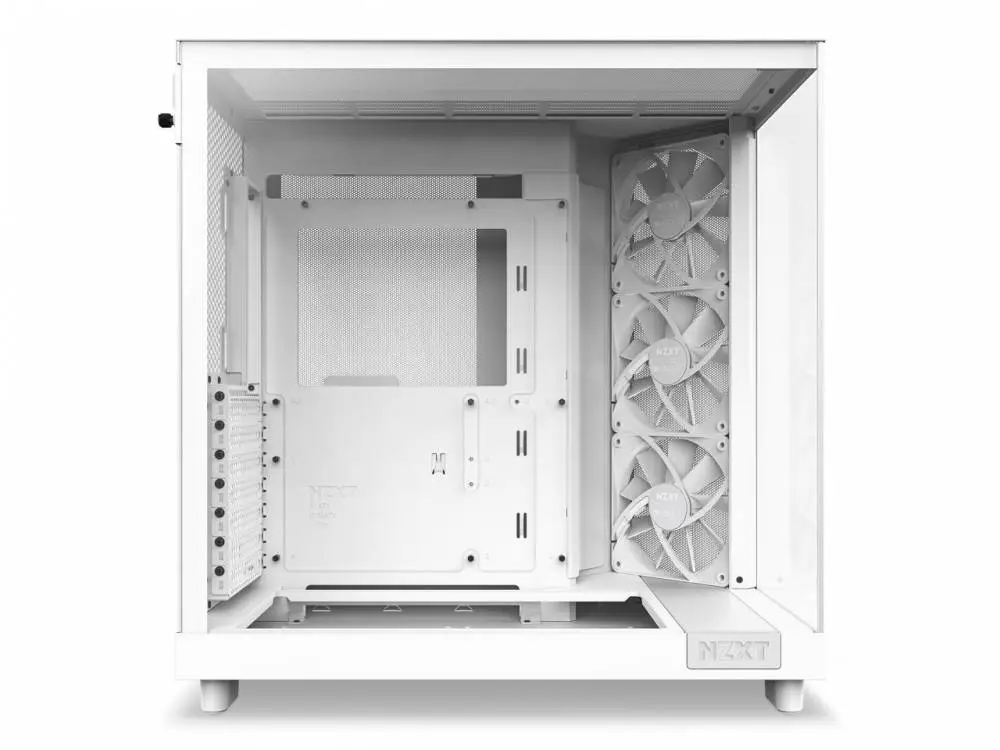 Кутия NZXT H6 Flow Matte White - Middle Tower