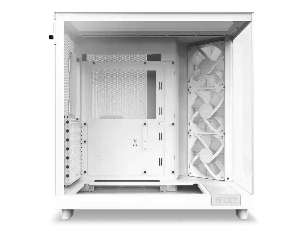 Кутия NZXT H6 Flow RGB Matte White - Middle Tower