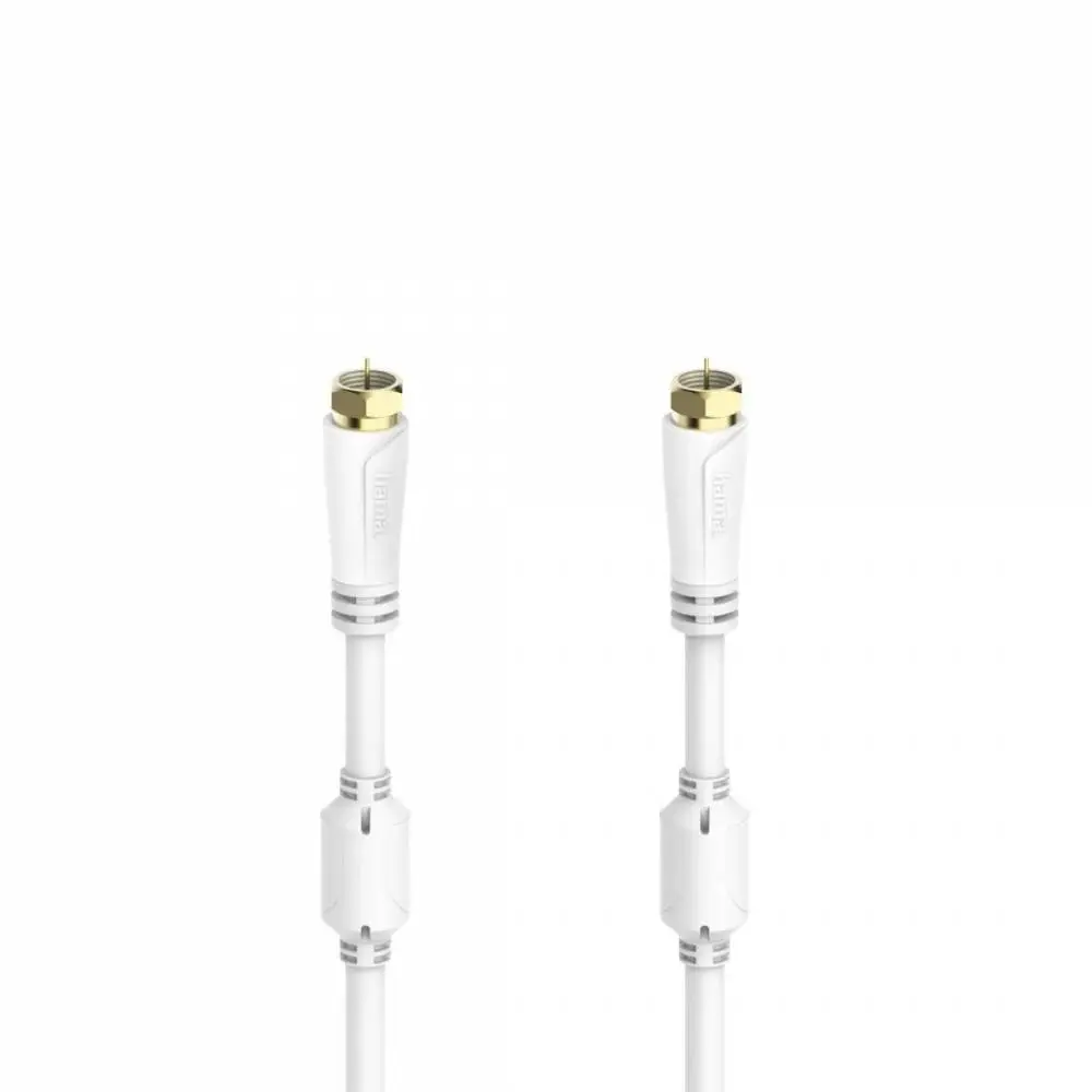HAMA Коаксиален антенен кабел SAT, F-Plug - F-Plug, позлатен, 1,5 m, 100 dB