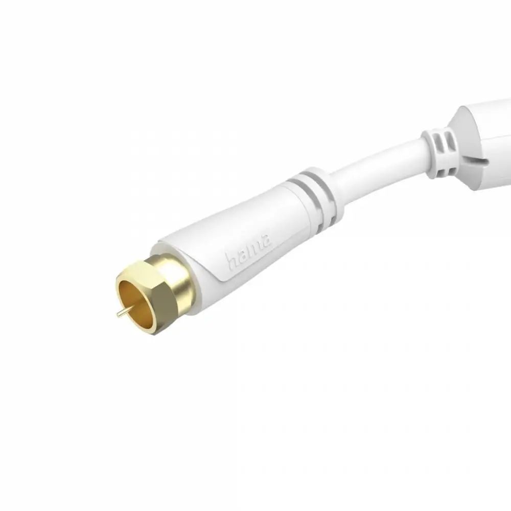 HAMA Коаксиален антенен кабел SAT, F-Plug - F-Plug, позлатен, 1,5 m, 100 dB