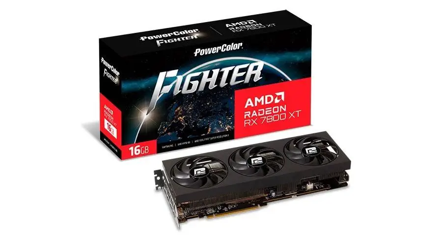 Видео карта PowerColor AMD Radeon RX 7800 XT Fighter 16GB GDDR6 - RX7800XT 16G-F/OC