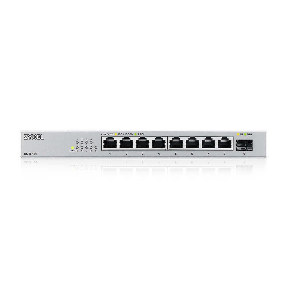 Switch ZyXEL XMG-108, 8 θύρες 2,5Gb + 1xSFP+, μη διαχειριζόμενος