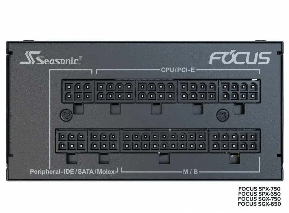 Захранване Seasonic FOCUS SGX-750 (750W) 80 Plus Gold SFX PSU, Full Modular - SSR-750SGX
