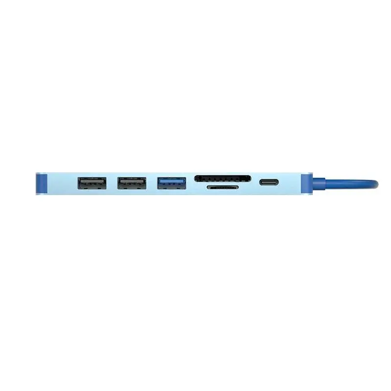 VCom докинг станция Docking Station Type-C 7-in-1 - CUE18 - PD3.0 100W, HDMI, USB3.0 x 1, USB2.0 x 2, SD, TF
