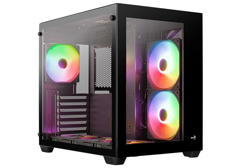 Кутия AeroCool Dryft-G-BK-v2 aRGB Case ATX